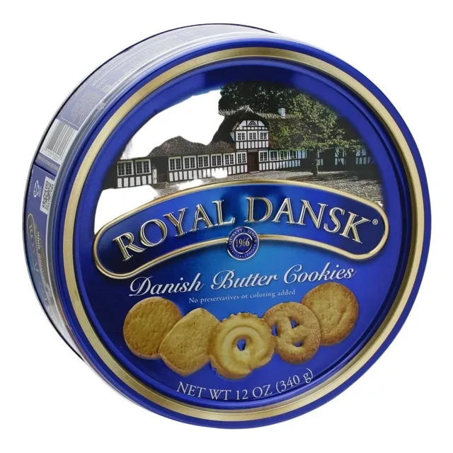 Lata De Galletas Danesas De Mantequilla Royal Dansk Danesas
