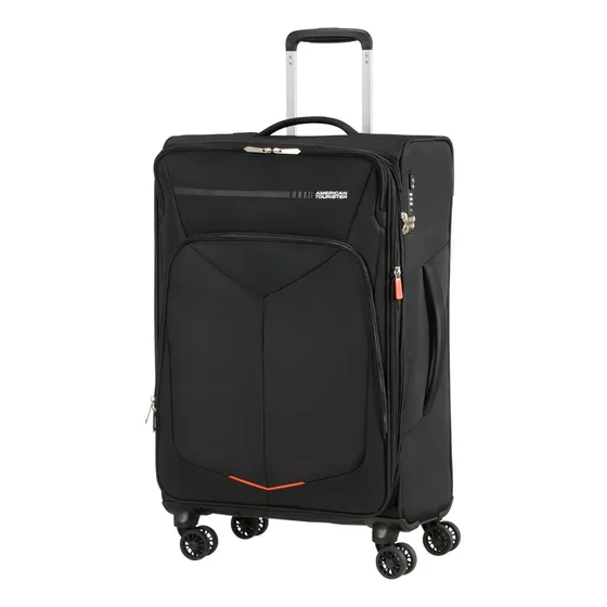 Maleta American Tourister Summerfunk 67 24 Exp Tsa Black Color Negro
