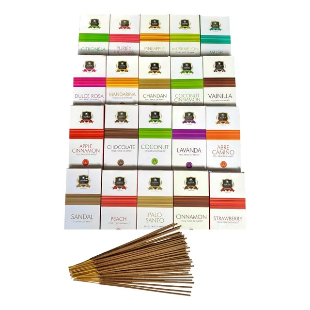 Pack De 12 Cajas De Incienso Alaukik De 56 Varitas 