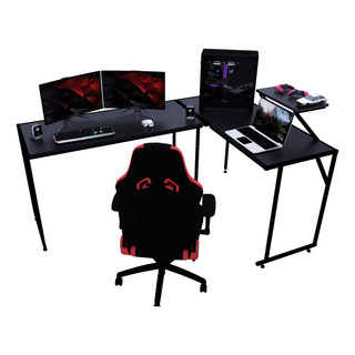 Mesa Escritorio Gamer En L Cts Mls 171x119cm Pc Workstation Mesa Escritorio Gamer En L Cts Mls 171x119cm Pc Workstation