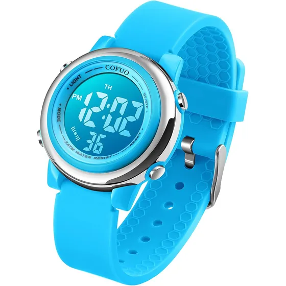 Reloj Deportivo A Prueba De Agua Para Niños Con Alarma