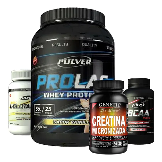 Anabol 4 Proteína Prolac Glutamina Bcaa Creatina Genetic