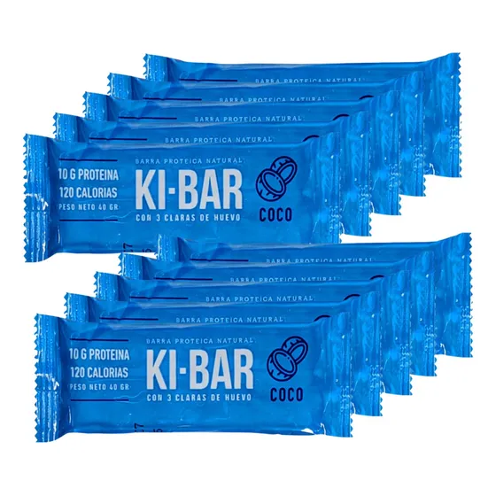 Barrita Proteica Natural Con Clara De Huevo Ki-bar 40gr X10