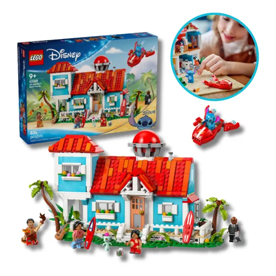 Lego Casa Lilo E Stitch Disney Original Com Personagens