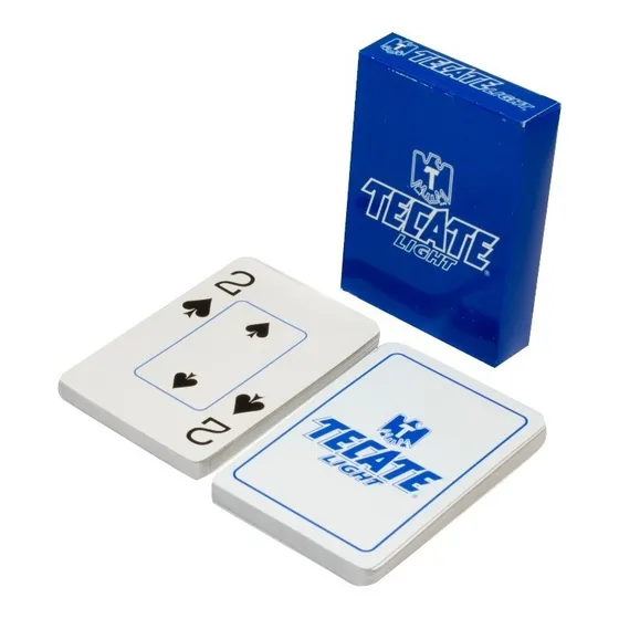 Baraja Poker Tecate Light: 100% Plástica