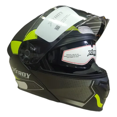 Capacete Givi X21 Articulado C/ Viseira Interna Cor Amarelo