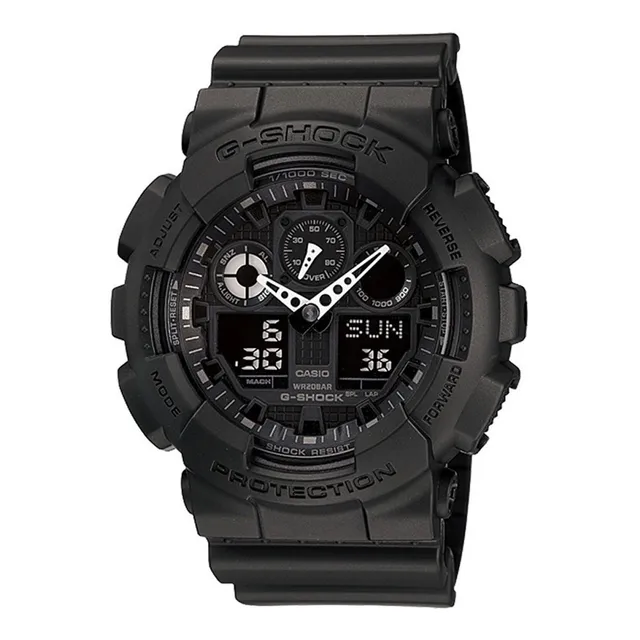 Reloj pulsera Casio GA-100-1A2 con correa de resina color negro
