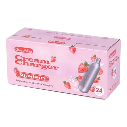 Cartucho N2o Chantilly Sifon Chantillera Sabor Fresa Docena