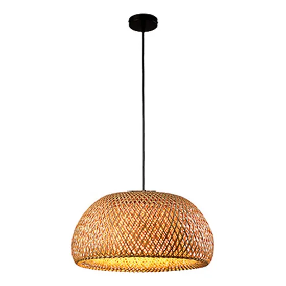 Lustre De Bambu Rústico Americano De 30 Cm