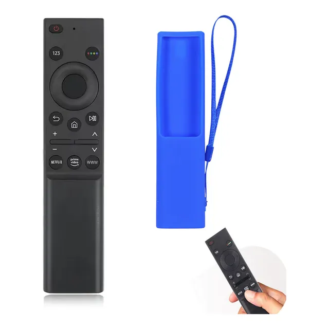 Control Remoto Para Samsung Smart Tv Bn59-01358d AU7000 Para Series Au7000, Au8000, Au8200, Au9000, Q60a, Q70a, Q80a, Qn85a, Qn90a, Qn800a Y Qn900a Netflix Prime Video Mas Funda