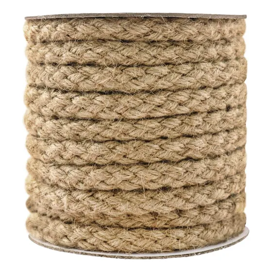 Cuerda Trenzada De Yute 7.62 M, 1.1 Cm Grosor