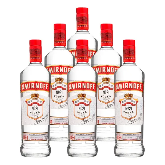 Vodka Smirnoff No. 21 998ml Kit Com 6 Unidades