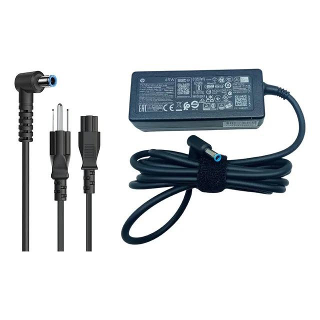 Cargador Hp 45w 19.5v-2.31a color negro
