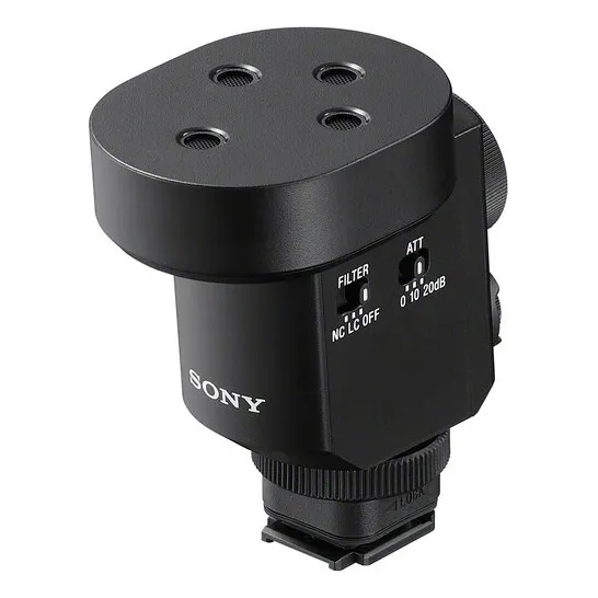 Micrófono Direccional Sony Para Cámara Ecm-m1 Color Negro