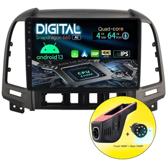 Radio Pantalla Android Hyundai Santa Fe 2006/12