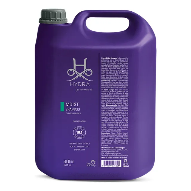 Hydra Moist Shampoo 5000 Ml Champu Para Perros Y Gatos