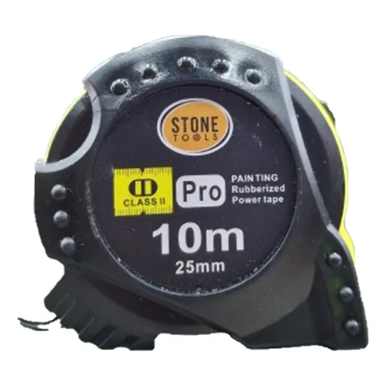 Flexometro 10 Metros Negro Con Amarillo Medicion