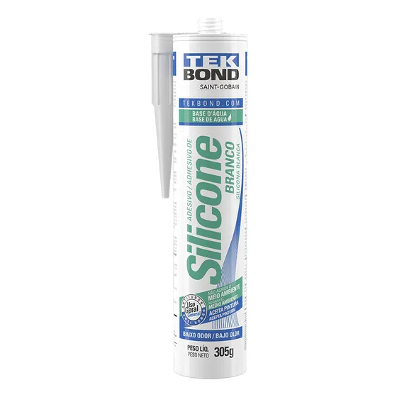 Adhesivo de silicona blanca a base de agua Tekbond 305 g