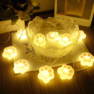 Cadena De Luces Led Rosas Con Forma De Pata De Gato De 3 X 1 Cadena De Luces Led Rosas Con Forma De Pata De Gato De 3 X 1