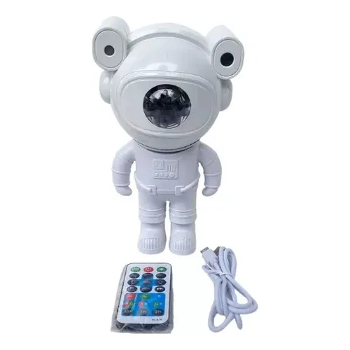 Luz Genérica Lampara y parlante astronauta color blanco 110V 19cm x 9cm