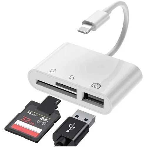 Sd Tarjeta Lector De Memoria Adaptador Para iPhone Y iPad