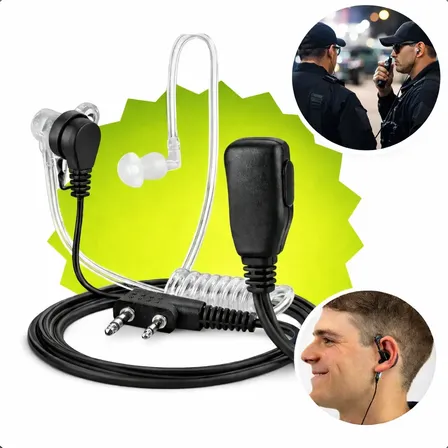 Fone De Ouvido Silicone Radio Comunicador Baofeng 777s Uv5r