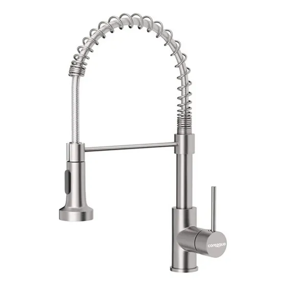 Coreaqua canilla monocomando grifo flexible griferia cocinacolor nickel