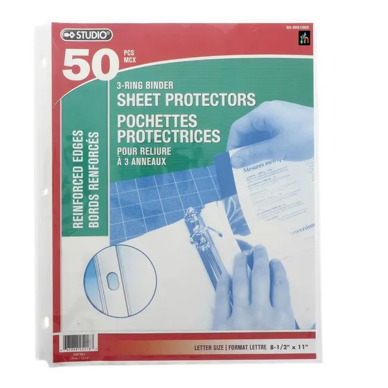 Protector De Hojas Para Folder Anillado Bolsa Para Papel