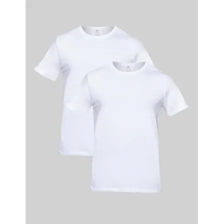Kit 2 Camisetas Branco Hering Masculino Branco P Lisa