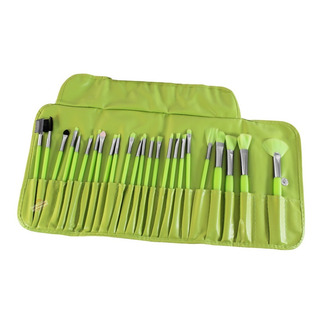 Kit De 24 Brochas Maquillaje Profesional Cerda Suave Estuche Kit De 24 Brochas Maquillaje Profesional Cerda Suave Estuche