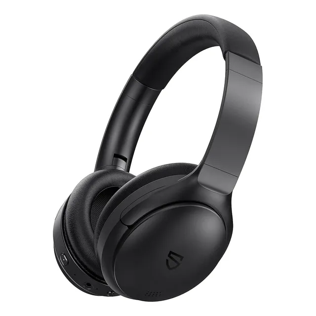 Soundpeats A6 Audifonos Inalámbricos Diadema Plegables Bluetooth5.0, Auriculares Over Ear Cancelación Activa De Ruido, Altavoz Dinámico De 40mm, Manos Libre Bajos Potentes, Total 38 Horas