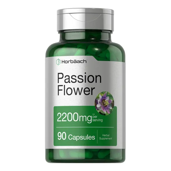 Cápsulas De Suplemento Horbaach Passion Flor, 2200 Mg, 90 Un