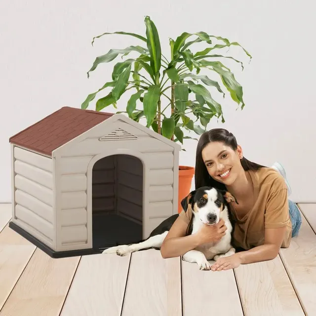 Casa Para Perros Rimax Plastico Resistente Para Raza Pequeña