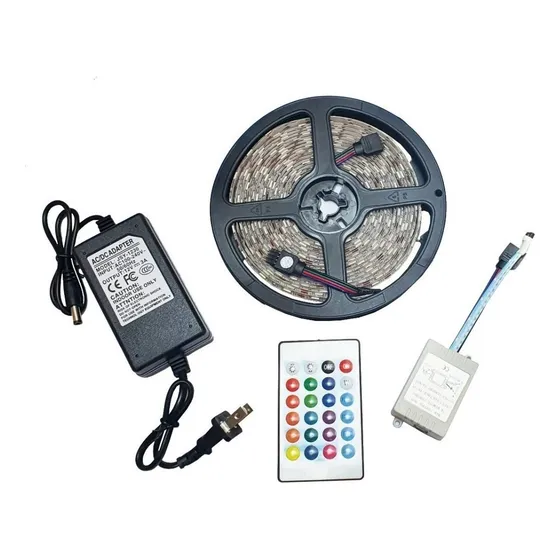 Luces De Tira Led 5mts Rgb Kit De Tira De Luz Con Control