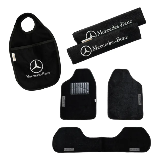 Juego Alfombras + Cubre Cinto + Bolsa Residuos Mercedes-benz