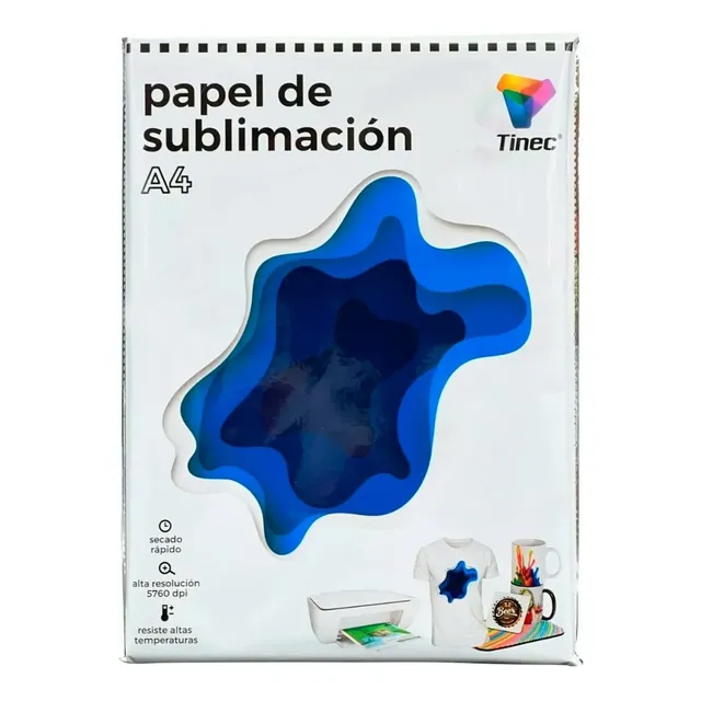 Papel Sublimacion O Sublimar Tinec 100hojas A4 Secado Rápido