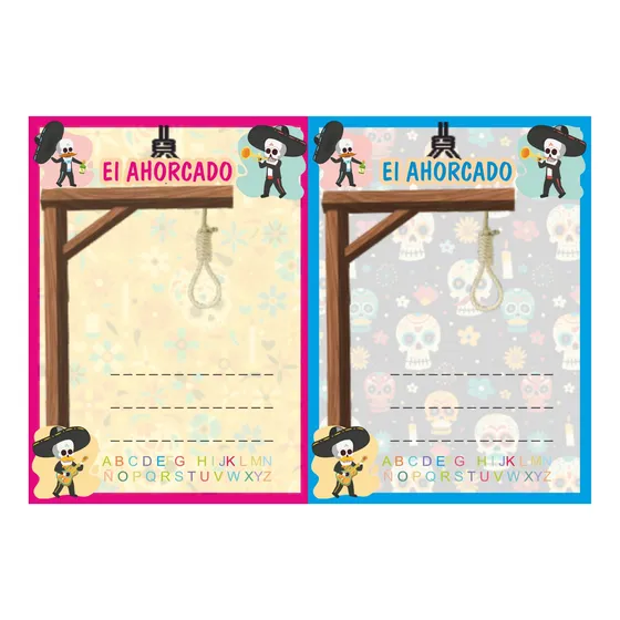 Juego De Papel  El Ahorcado   Block X 40 Hojas