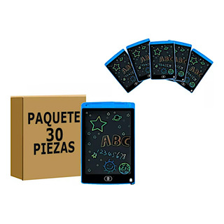 Tableta Lcd Dibujo Escritura Pizarra Magica Niños Lapiz 30pz Tableta Lcd Dibujo Escritura Pizarra Magica Niños Lapiz 30pz
