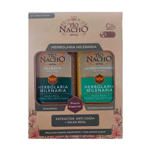 Pack Tío Nacho Herbolaria (shampoo + Acondicionador  415 Ml)