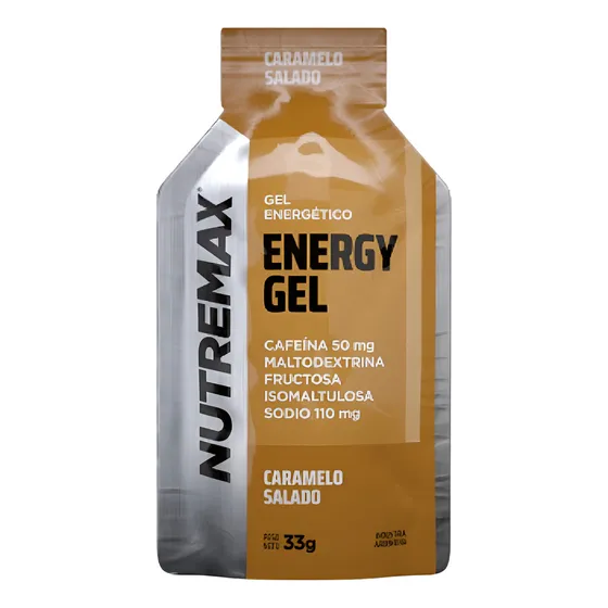 Caja X 12 - Nutremax Energy Gel Con Cafeina - Libertator Sabor Caramelo Salado
