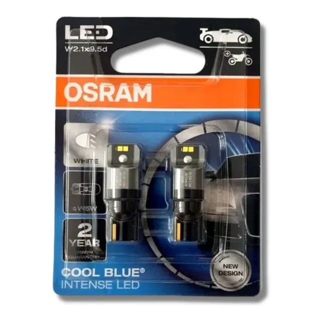 Par Lampada Pingo Led Osram T10 W5w Super Branca 6000k 12v