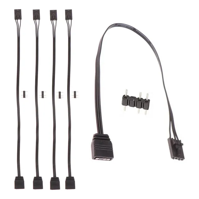 1 Adaptador Corsair Rgb De 4 Pines A Argb Estándar De 3