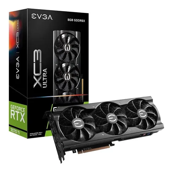Tarjeta Gráfica Evga Rtx3070 Ti Xc3 Ultra 8gb Gddr6x Openbox