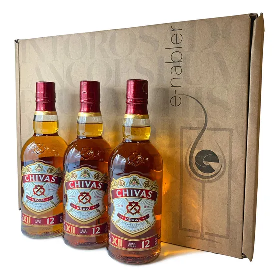 Tripack Chivas 12 Years Old 750 Ml