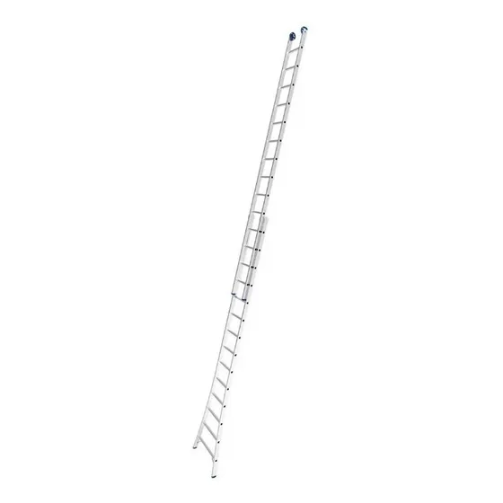 Escalera Aluminio 3 Func 28 Peldaños Extensible Tijera 2x14 Color Plateado