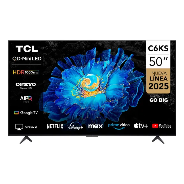 Smart TV 50" TCL 4K QLED Mini LED 50C6KS