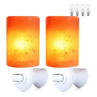 Pursalt Himalayan Salt Lamp Plug In Night Light Paquete De 2 Pursalt Himalayan Salt Lamp Plug In Night Light Paquete De 2