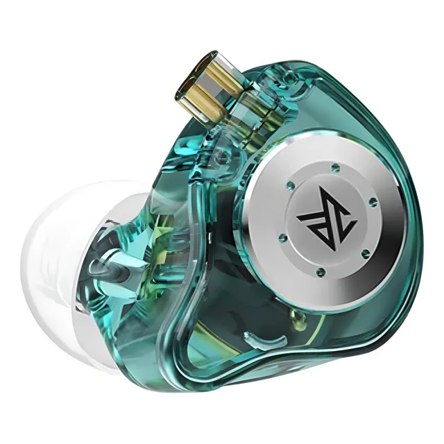 Auriculares Kz Edx Pro de color verde lateral izquierdo de repuesto