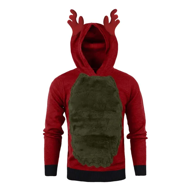 Sudadera Capucha Navidad Para Hombre Blusa Moda Color Casa