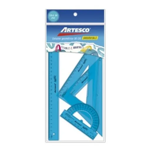 Juego De Geometría | Flexible | Artesco | 20cm
